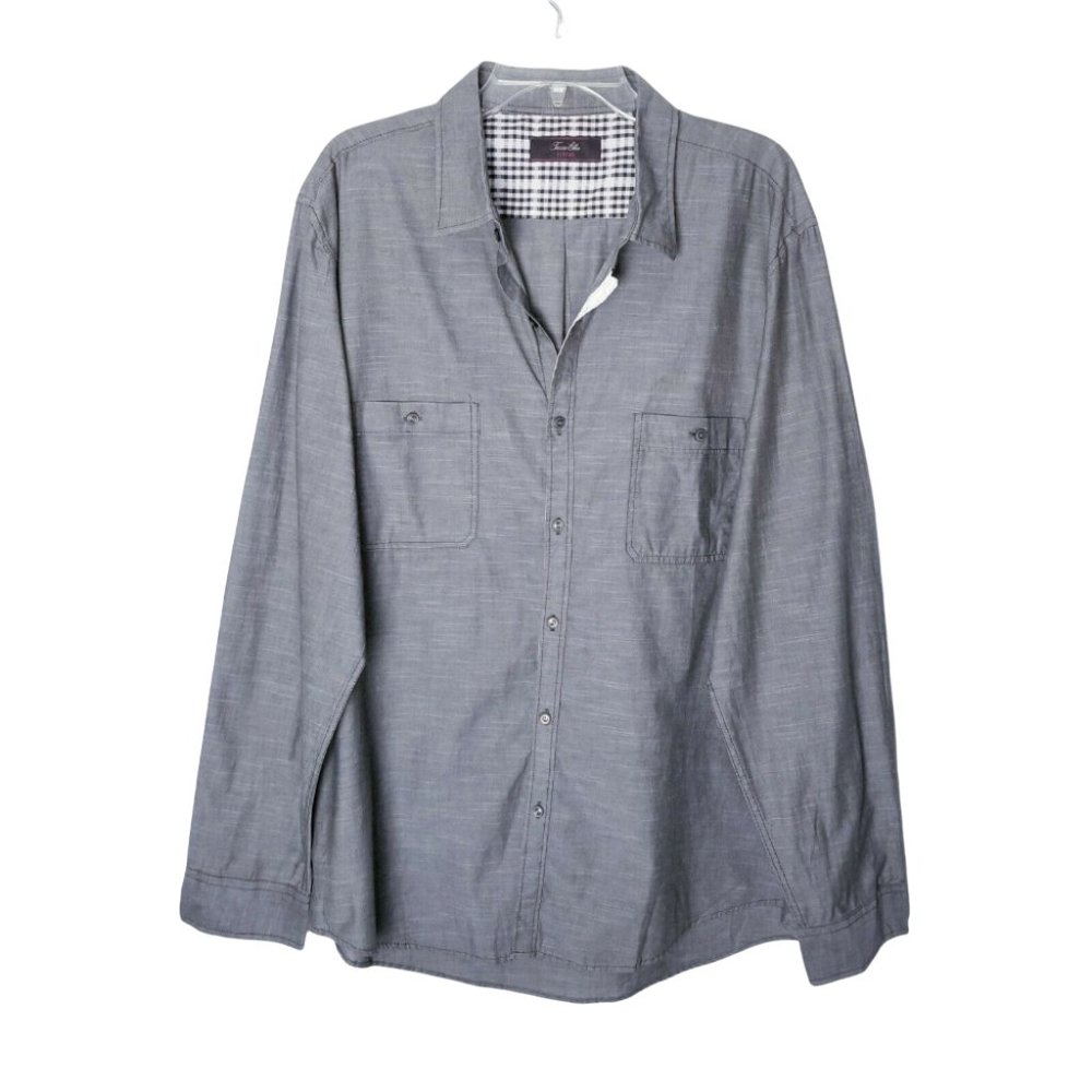 Tasso Elba Fitted Button Shirt Men Size XXL Long Sleeve